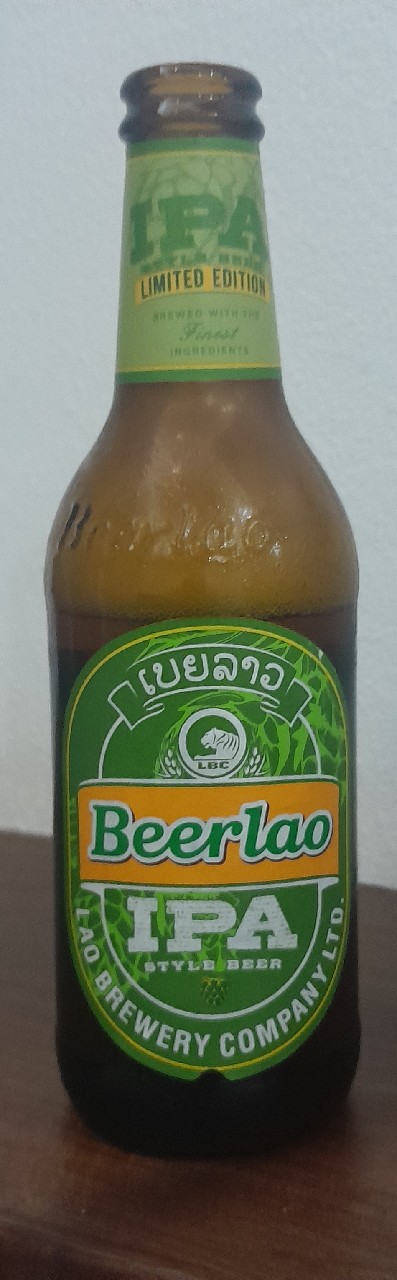Beerlao / ເບຍລາວ IPA, Lao Brewery Company (Carlsberg)