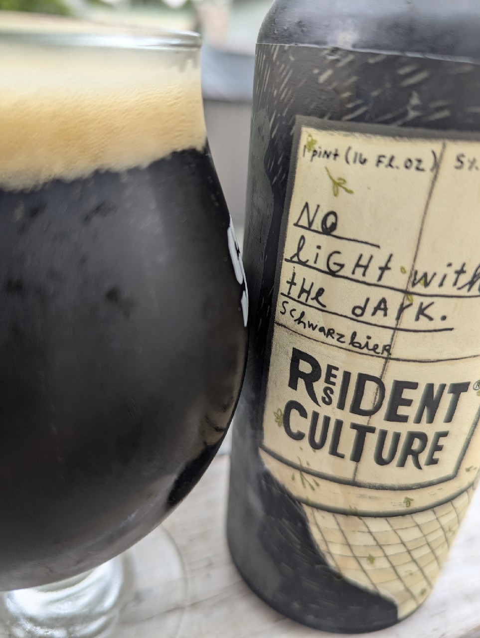 No light without the dark, Resident Culture Brewing Company