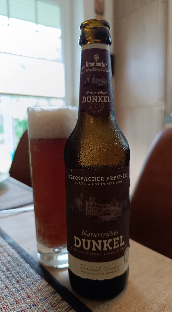 Krombacher Naturtrübes Dunkel, Germany