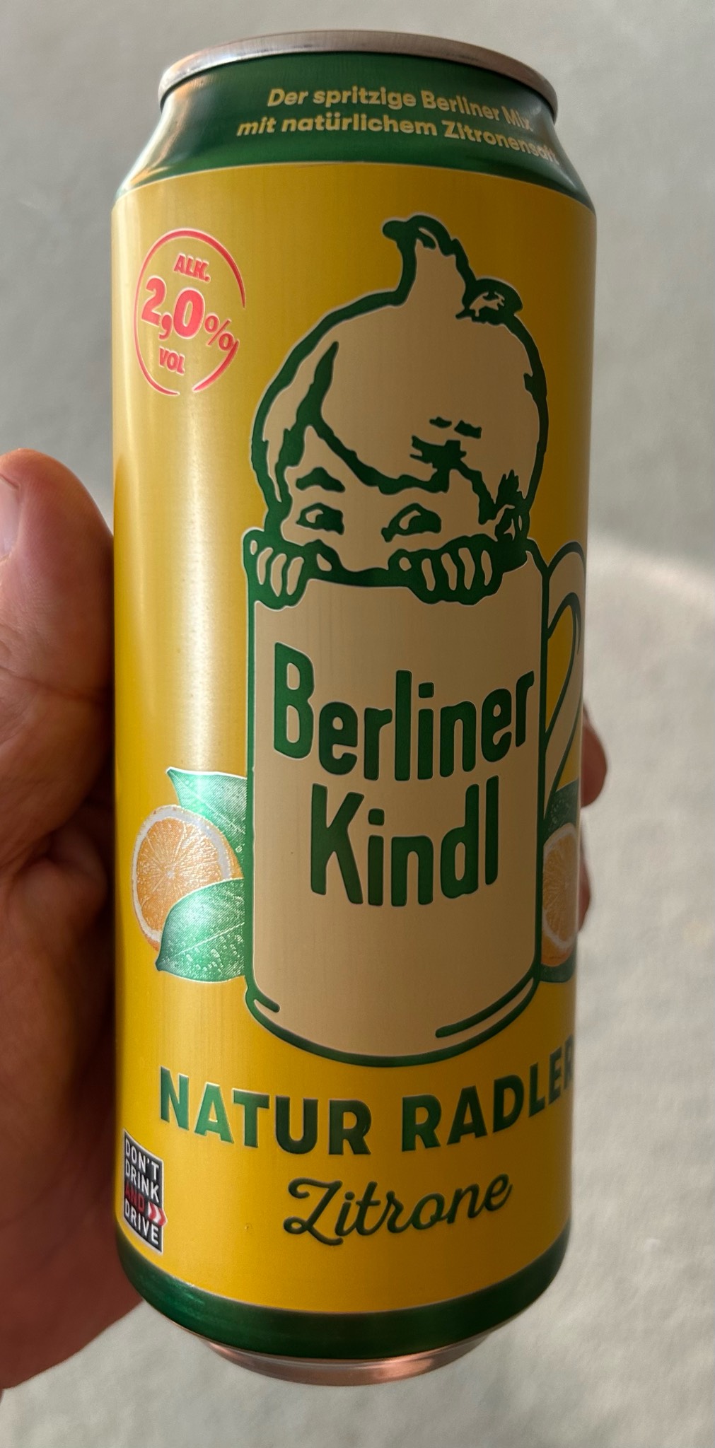 Berliner Kindl Radler Naturtrüb, Berliner Kindl Schultheiss Brauerei (Oetker Group)