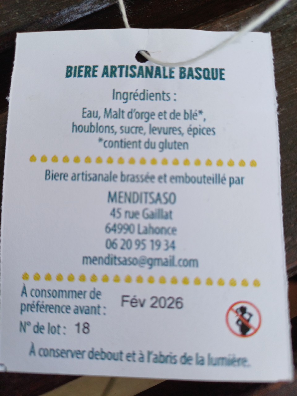 Menditsaso IPA, Menditsaso