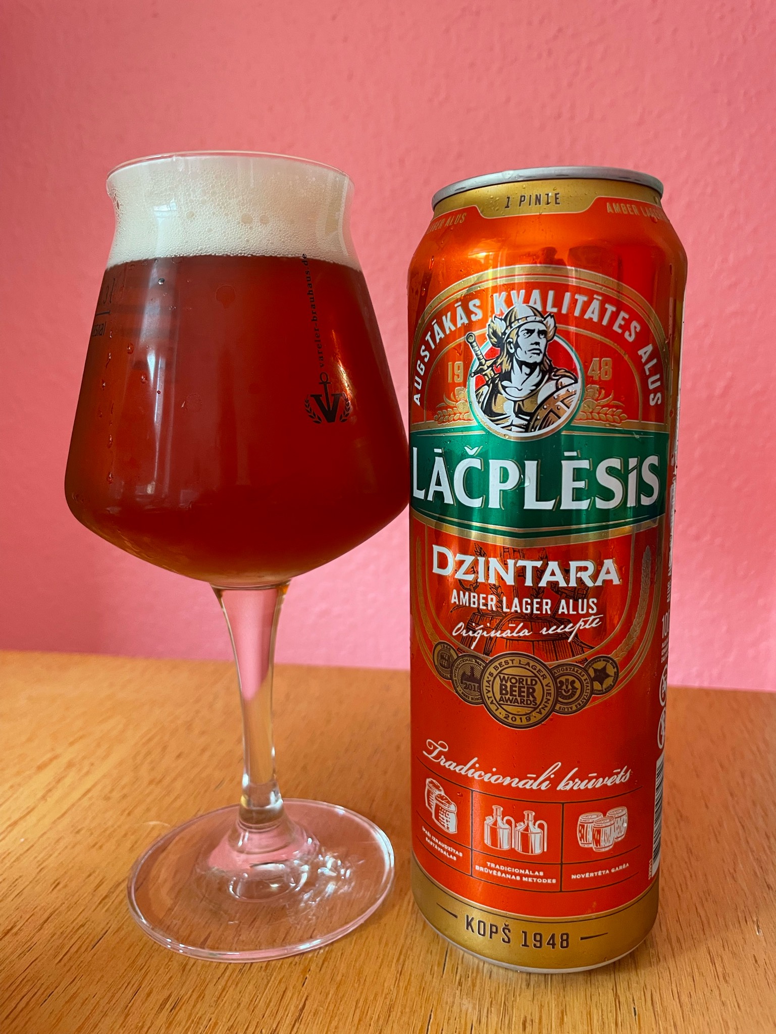 Lāčplēsis Dzintara Amber Lager, Latvia