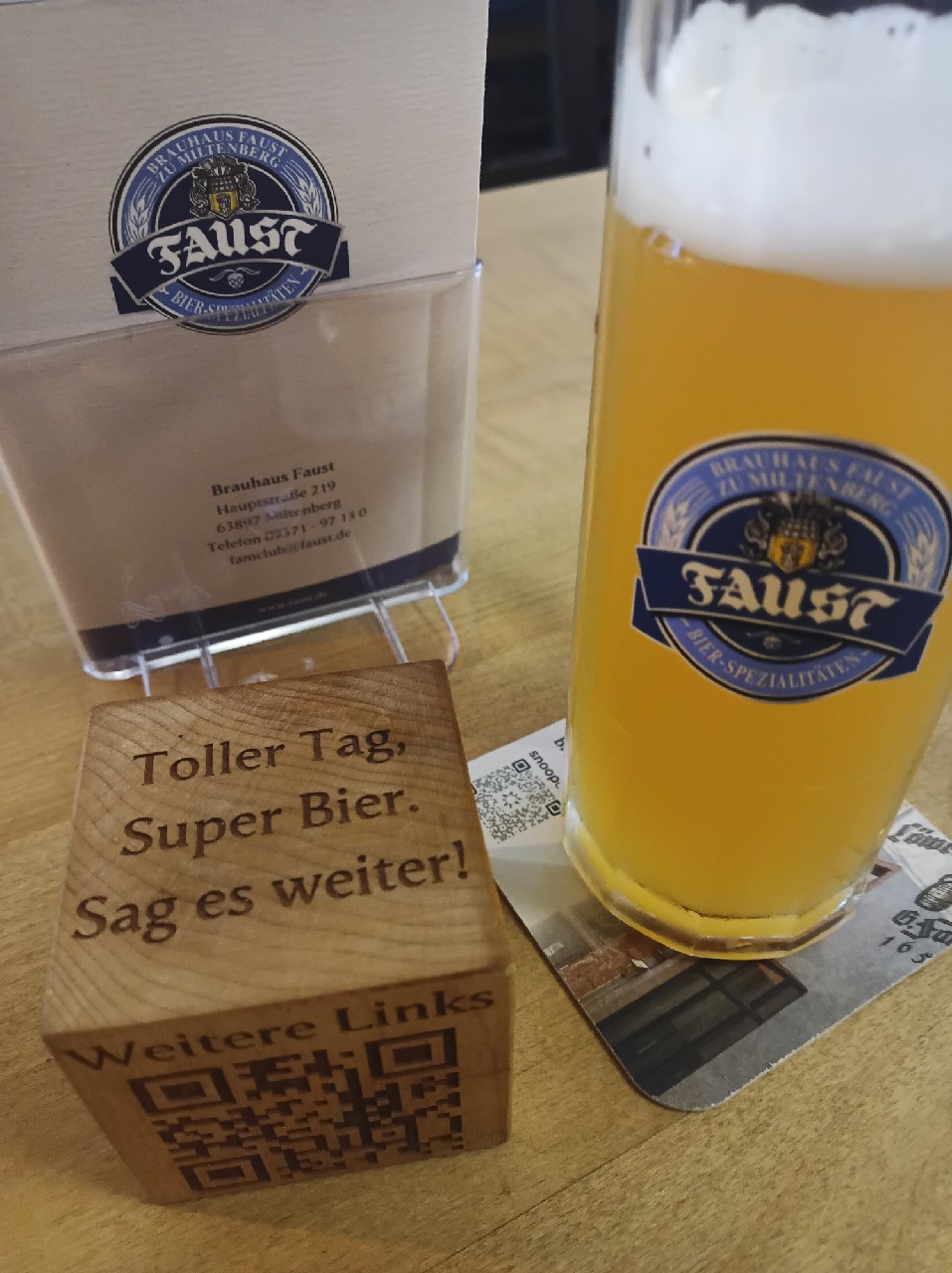 Faust Kräusen Naturtrüb, Brauhaus Faust