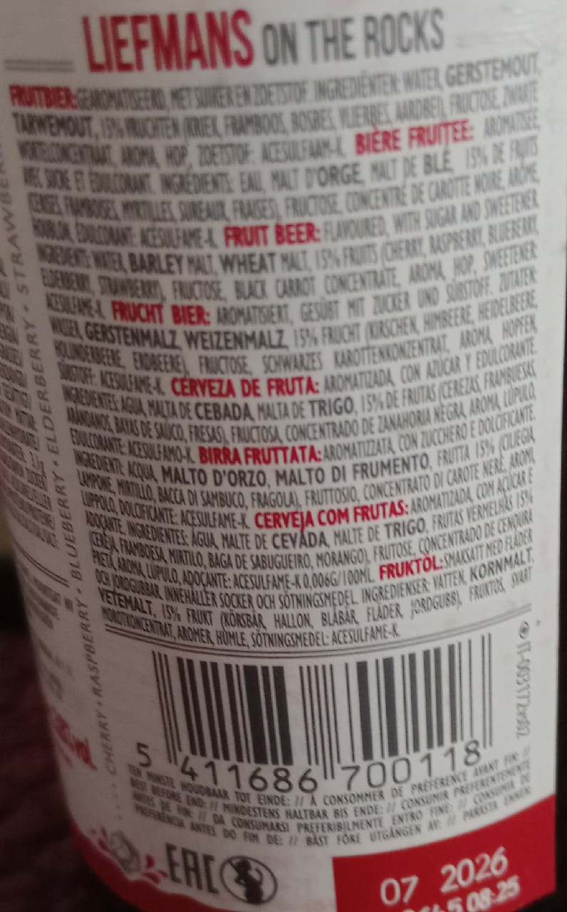 Fruitesse, Brouwerij Liefmans
