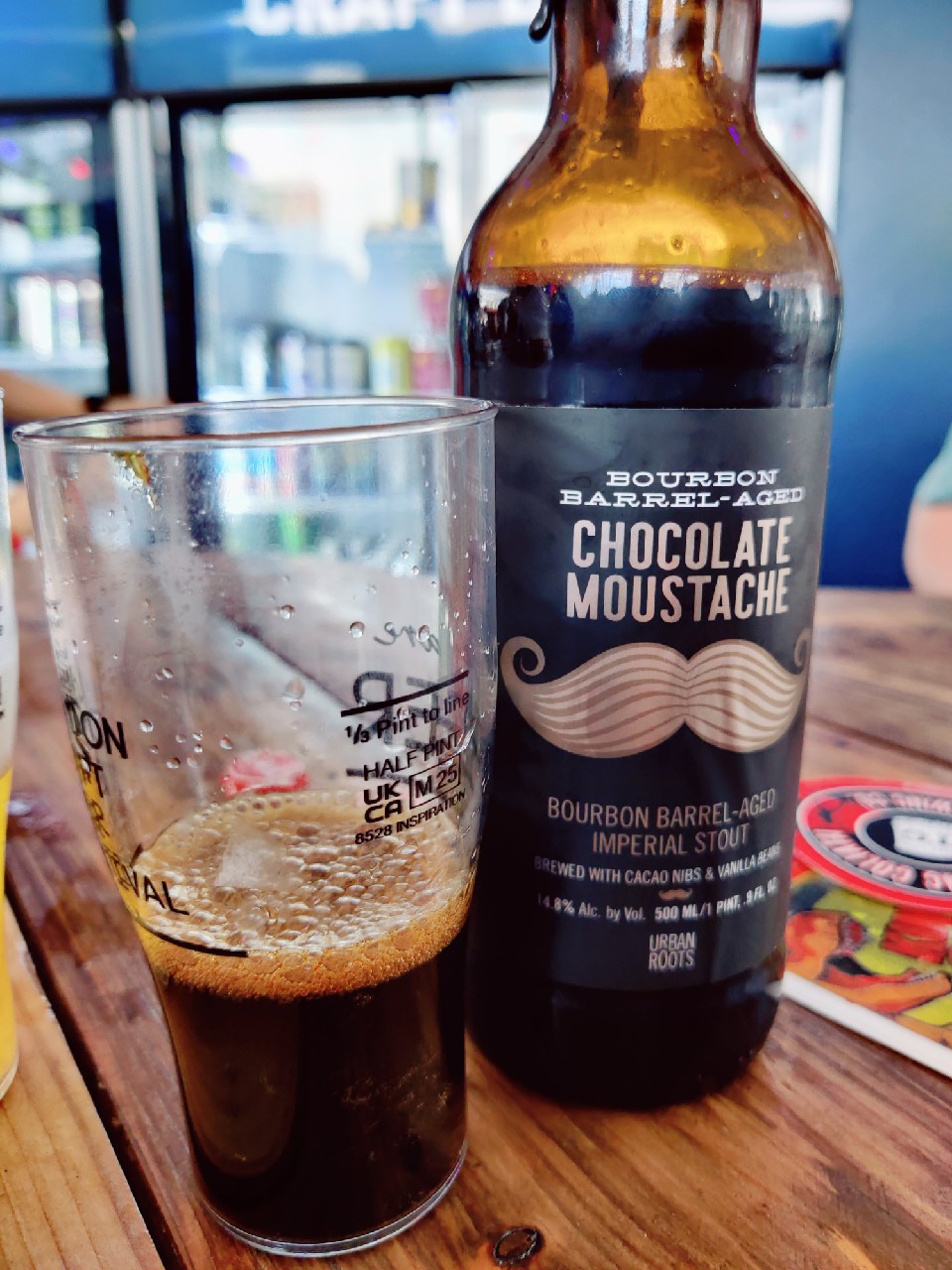 Bourbon Barrel Aged Chocolate Mouctache, Urban Roots Brewing