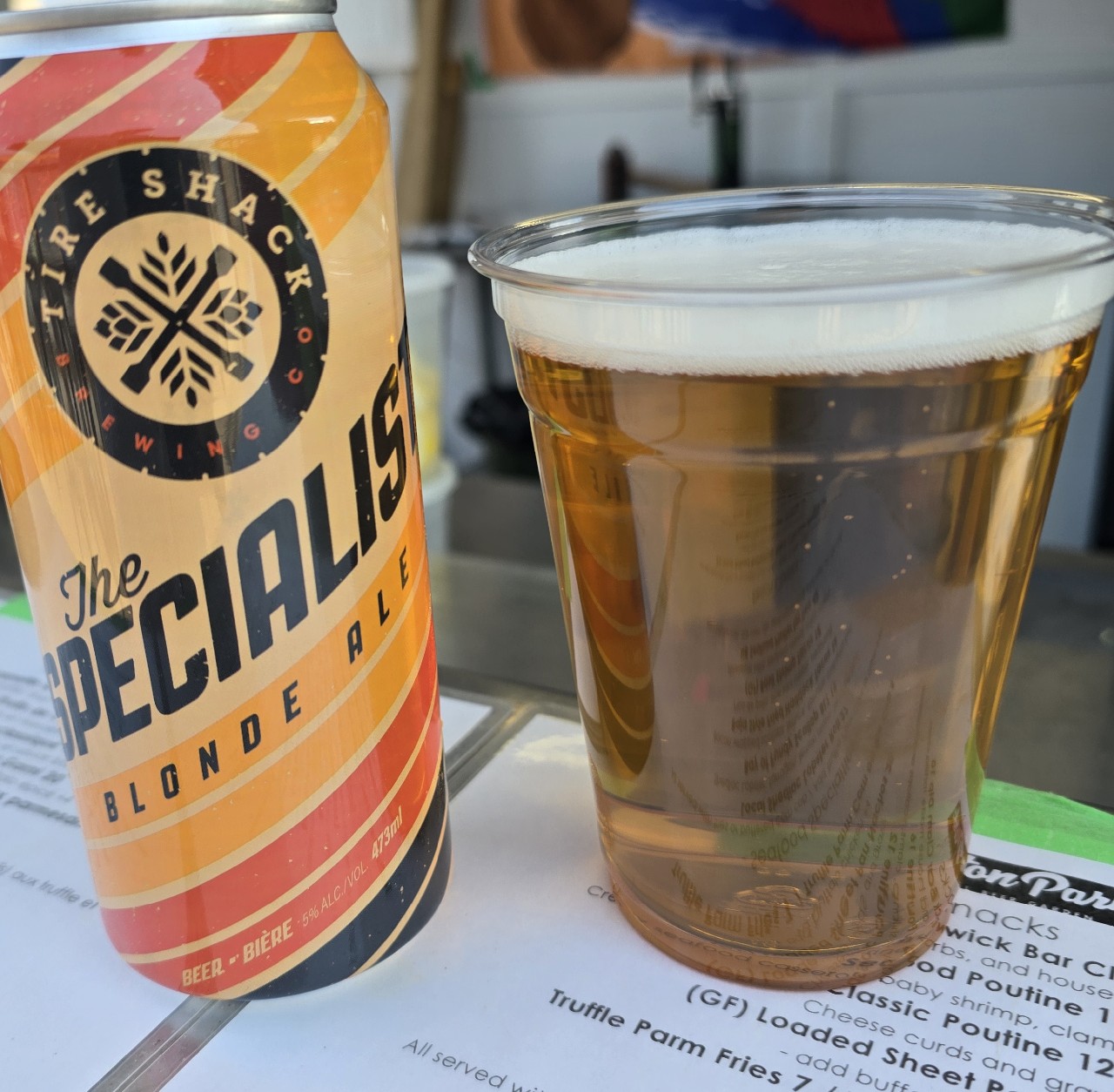 The Specialist Blonde Ale, Tire Shack Brewing Company