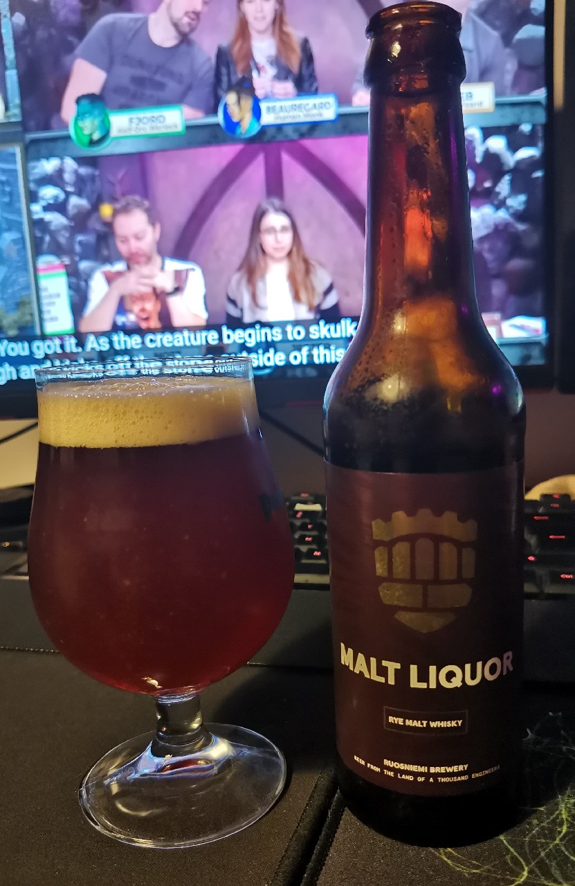 Malt Liquor: Rye Malt Whisky (vintage 2021), Ruosniemi Brewery