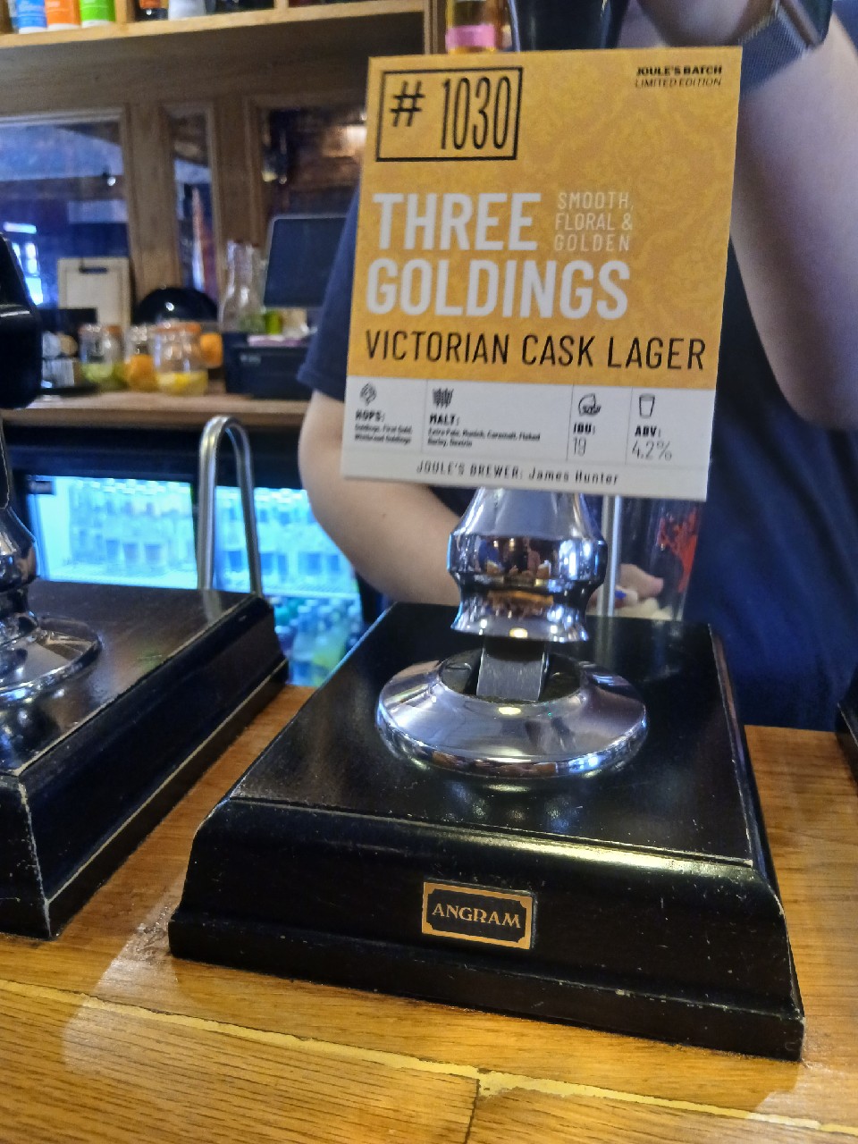 three goldings, Joule's Brewery