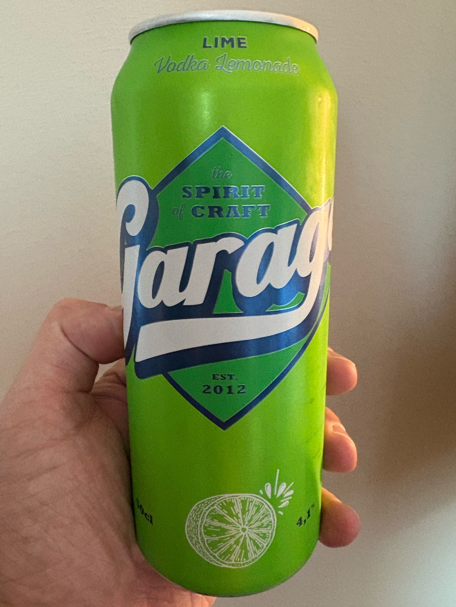 Garage Vodka Lemonade Lime, Finland