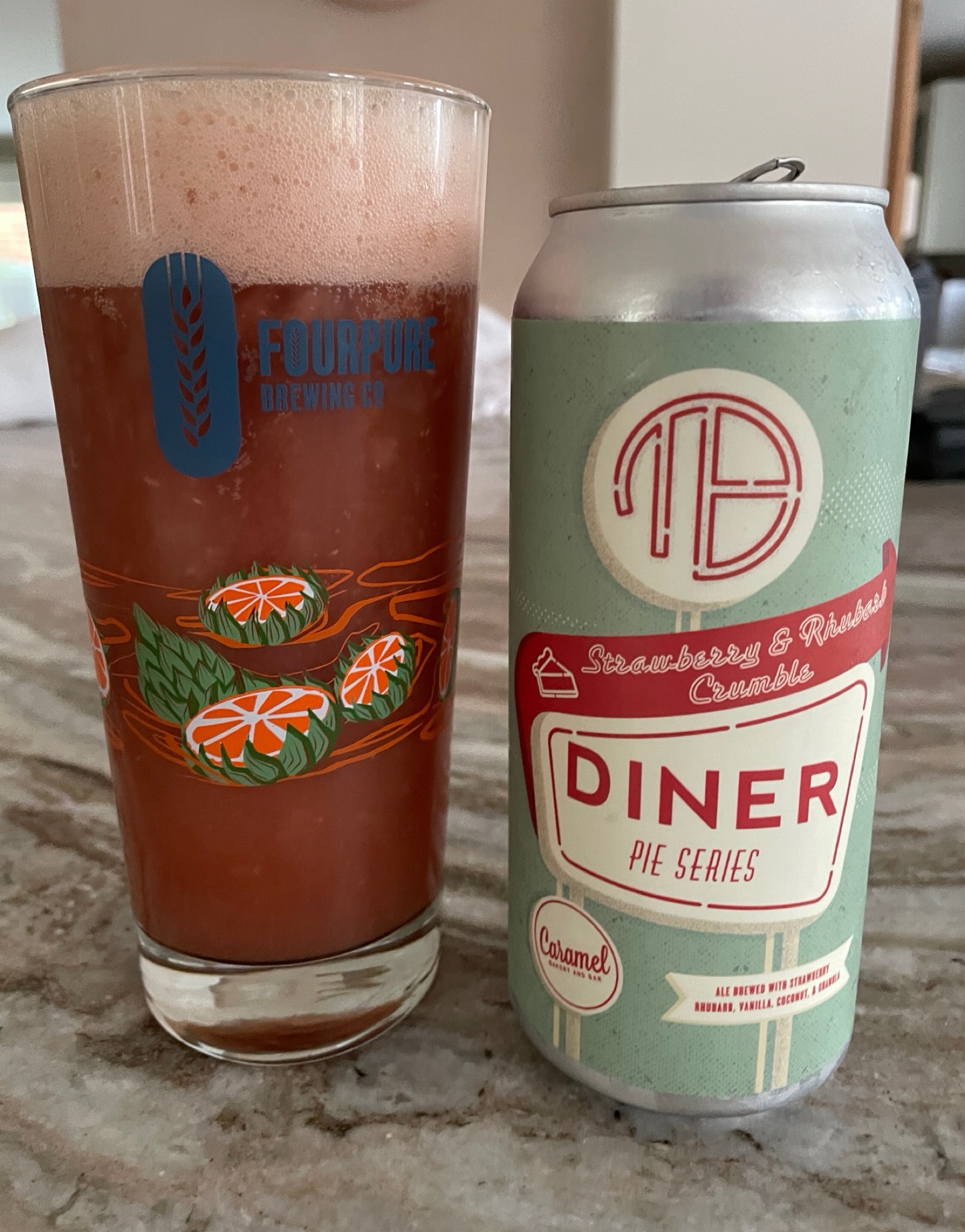 Dinner Pie Series - Strawberry Rhubarb Crumble, Mortalis Brewing Co.