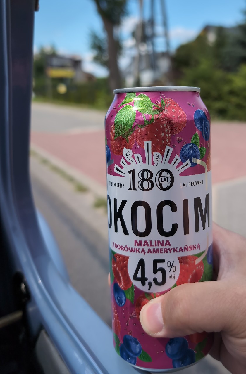 Okocim Malina z borowka amerykanska, Poland