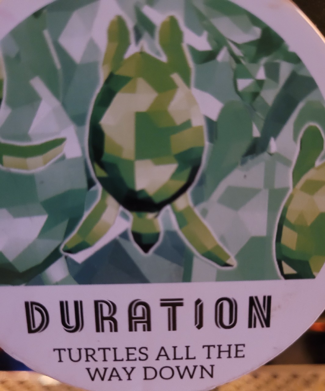 Turtles All The Way Down, Duration Brewing