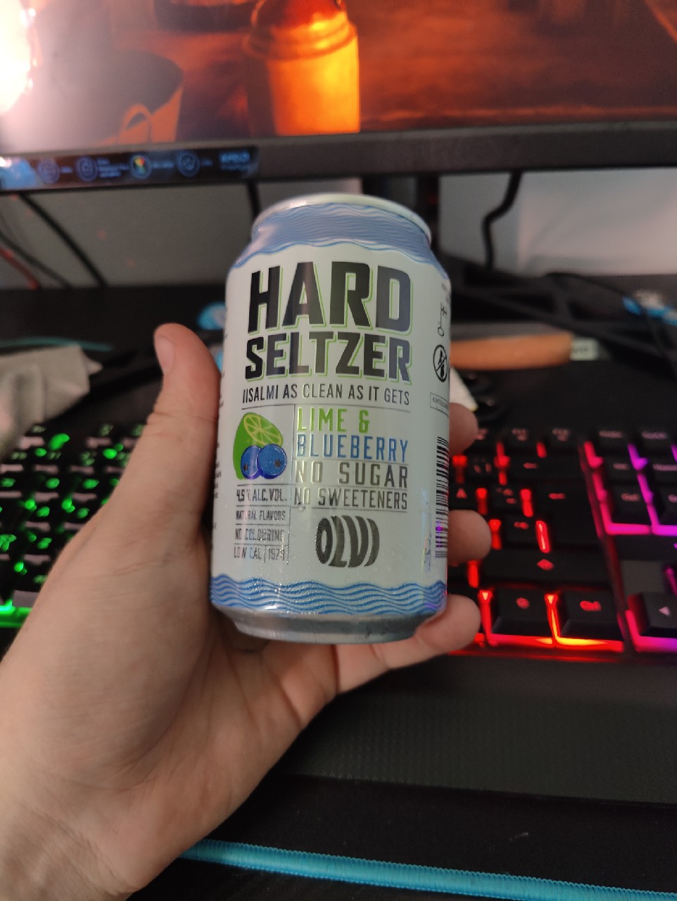 Hard Seltzer Lime & blueberry, Finland