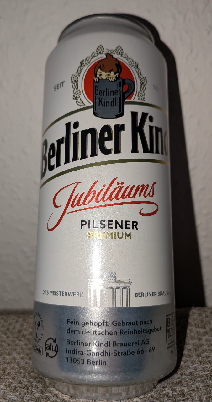 Berliner Kindl Jubiläums Pilsner, Germany