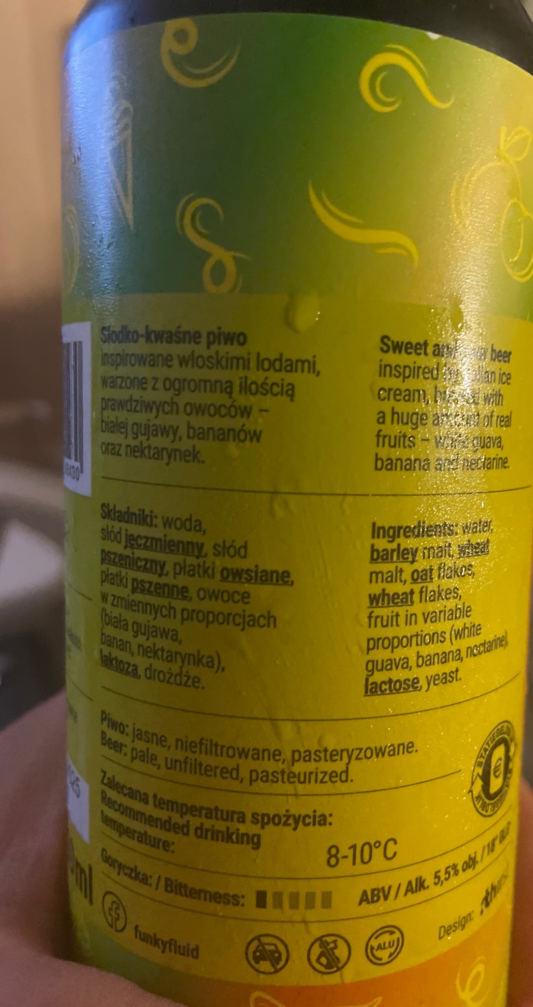 Gelato: White Guava Banana & Nectarine, Poland