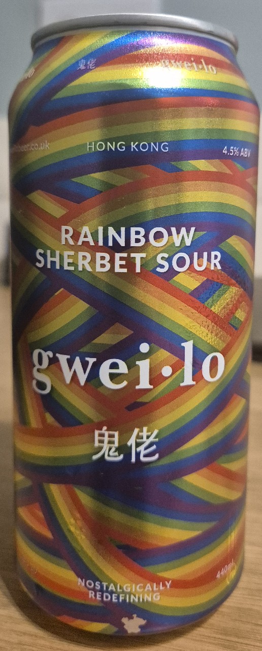 Rainbow Sherbet Sour 4.5%, Hong Kong