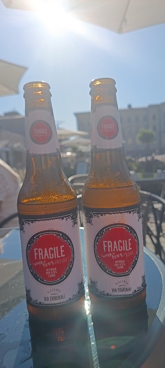 Fragile wheat beer inside - Via Tribunali, Finland