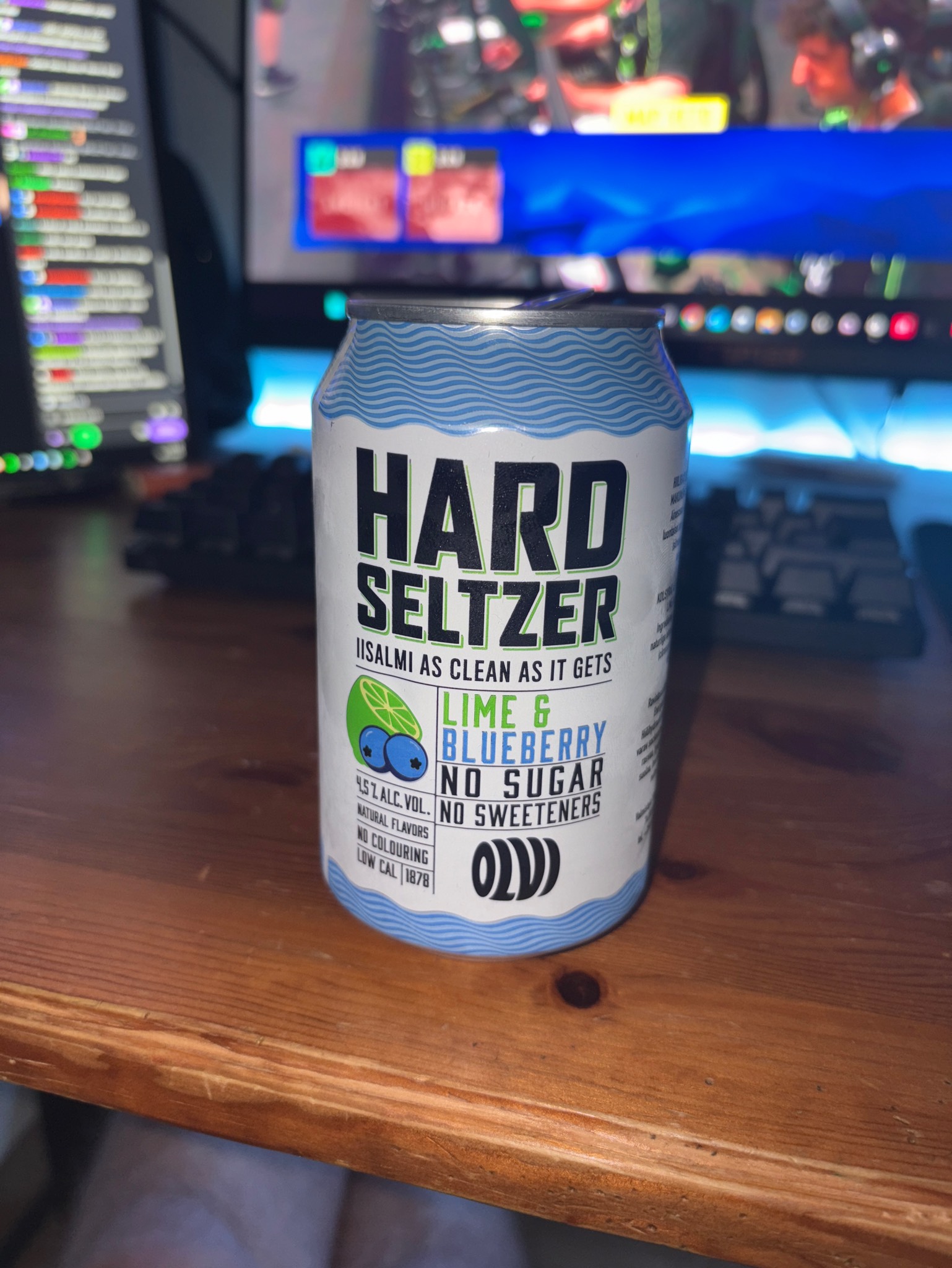 Hard Seltzer Lime & blueberry, Finland