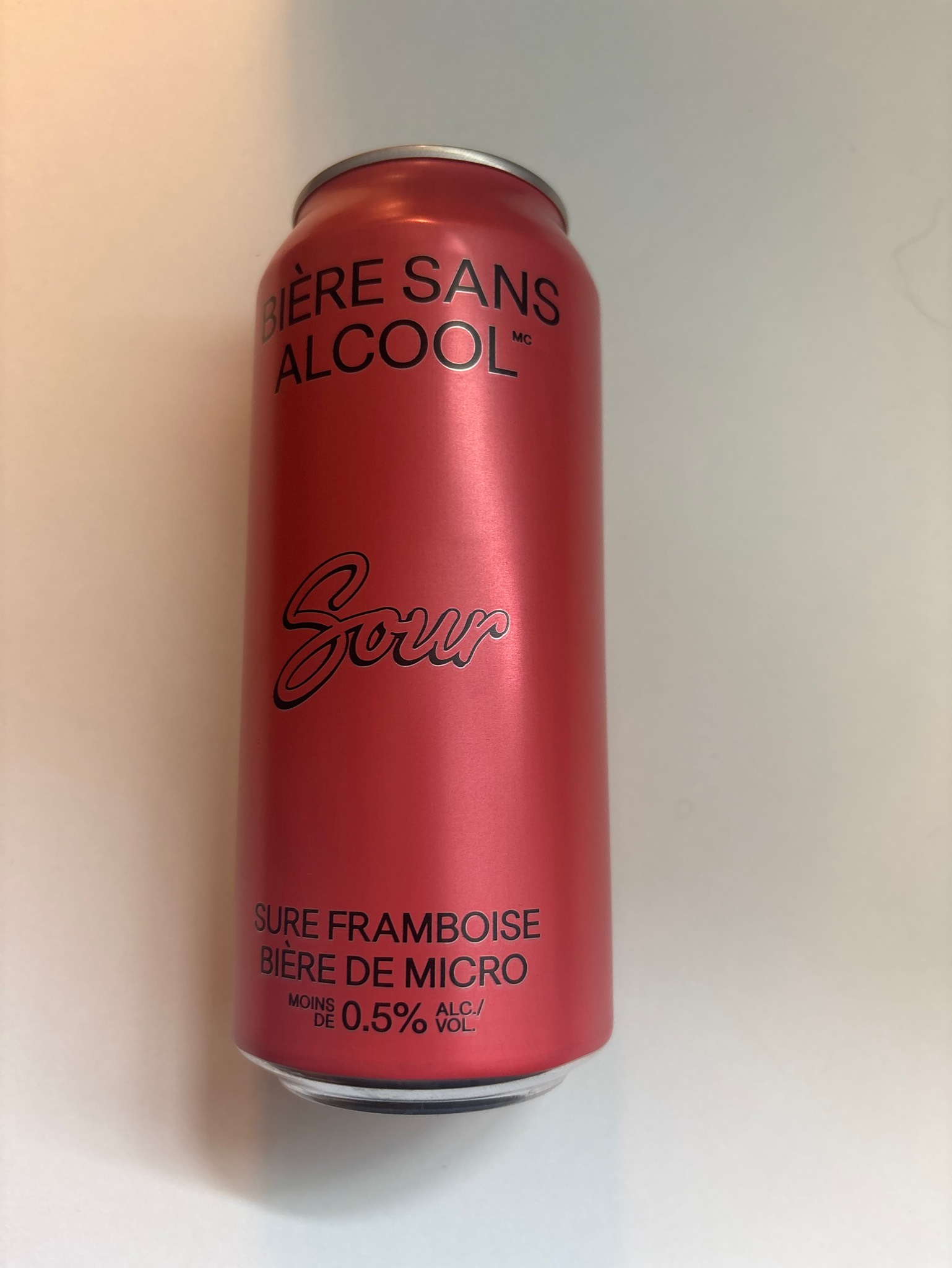 Sure Framboise, Bière Sans Alcool (BSA)