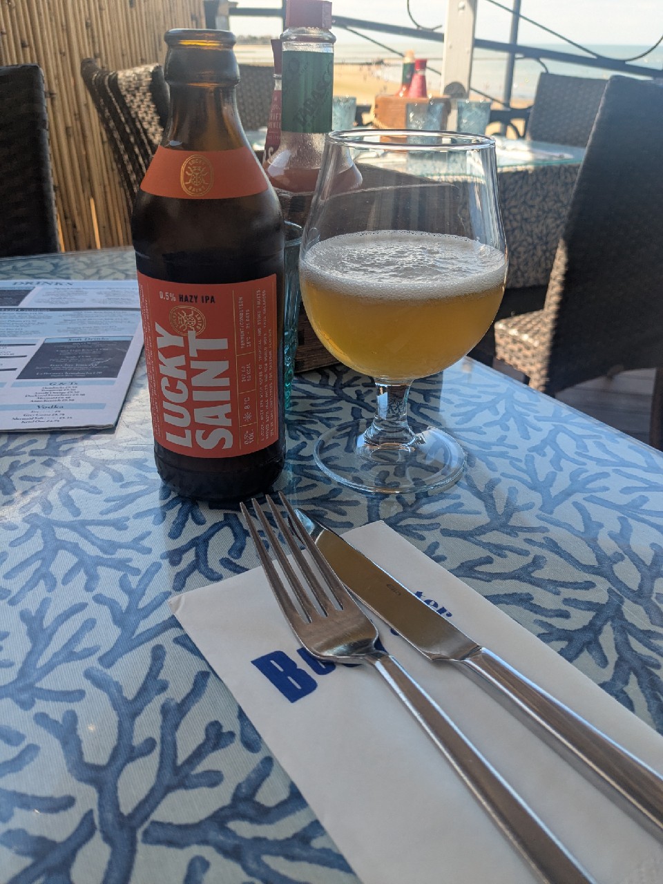 Lucky Saint 0.5% Hazy IPA, Lucky Saint