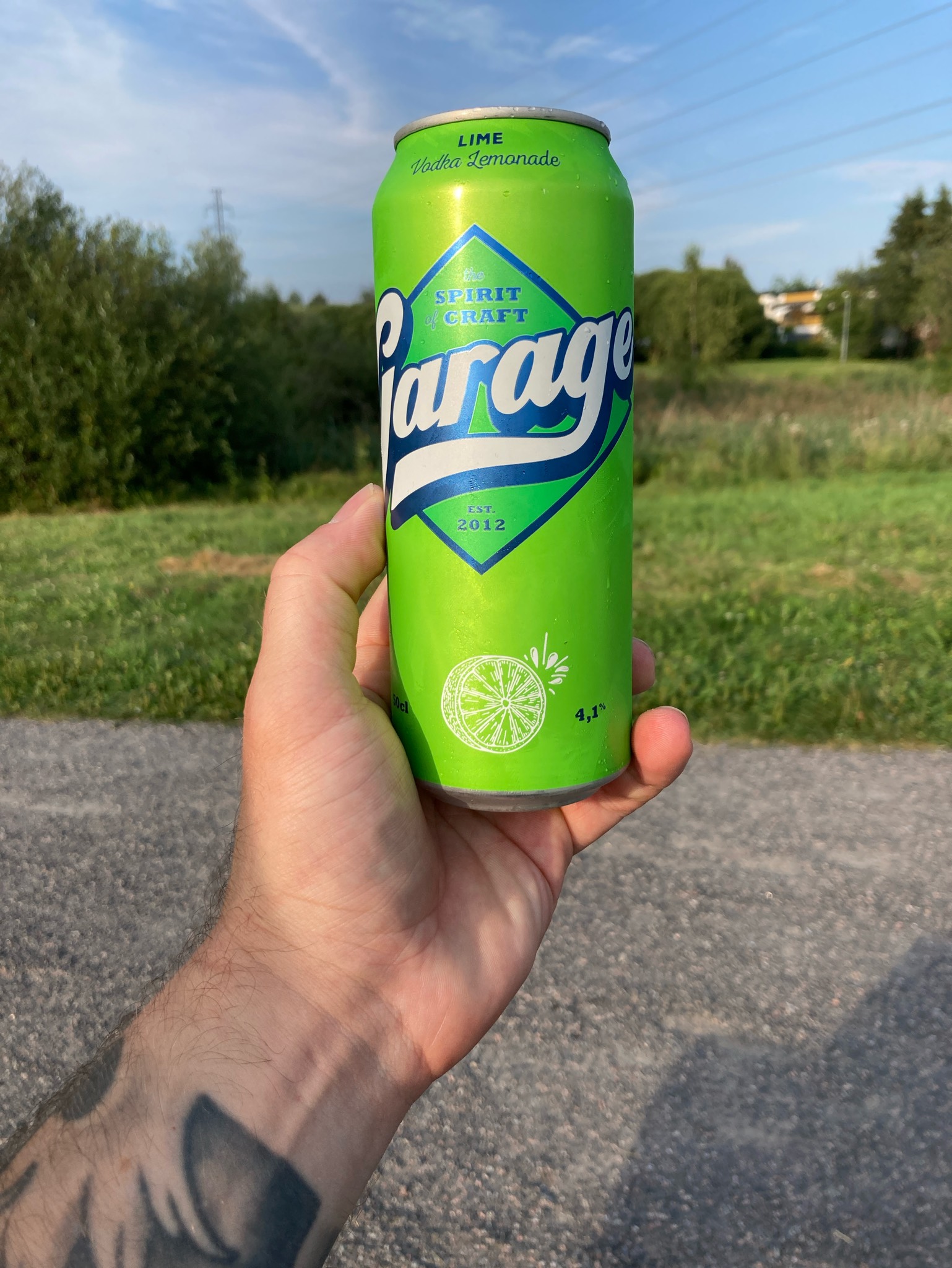 Garage Vodka Lemonade Lime, Finland