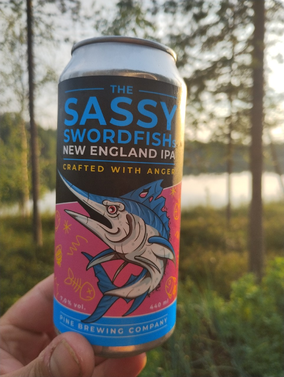 The Sassy Swordfish's New England IPA, Pine Brewing Company