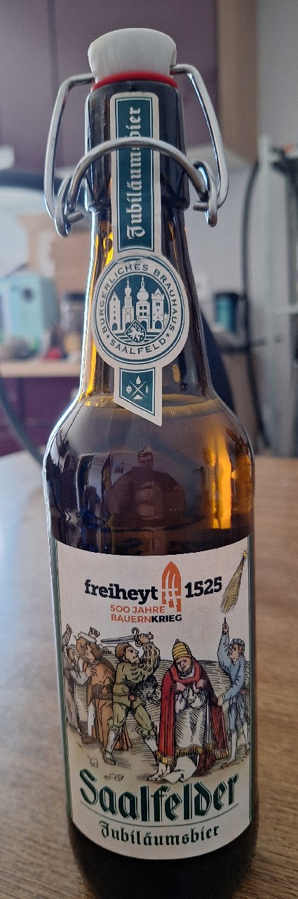 Saalfelder Jubiläumsbier 125 Jahre bürgerliches Brauhaus, Bürgerliches Brauhaus Saalfeld