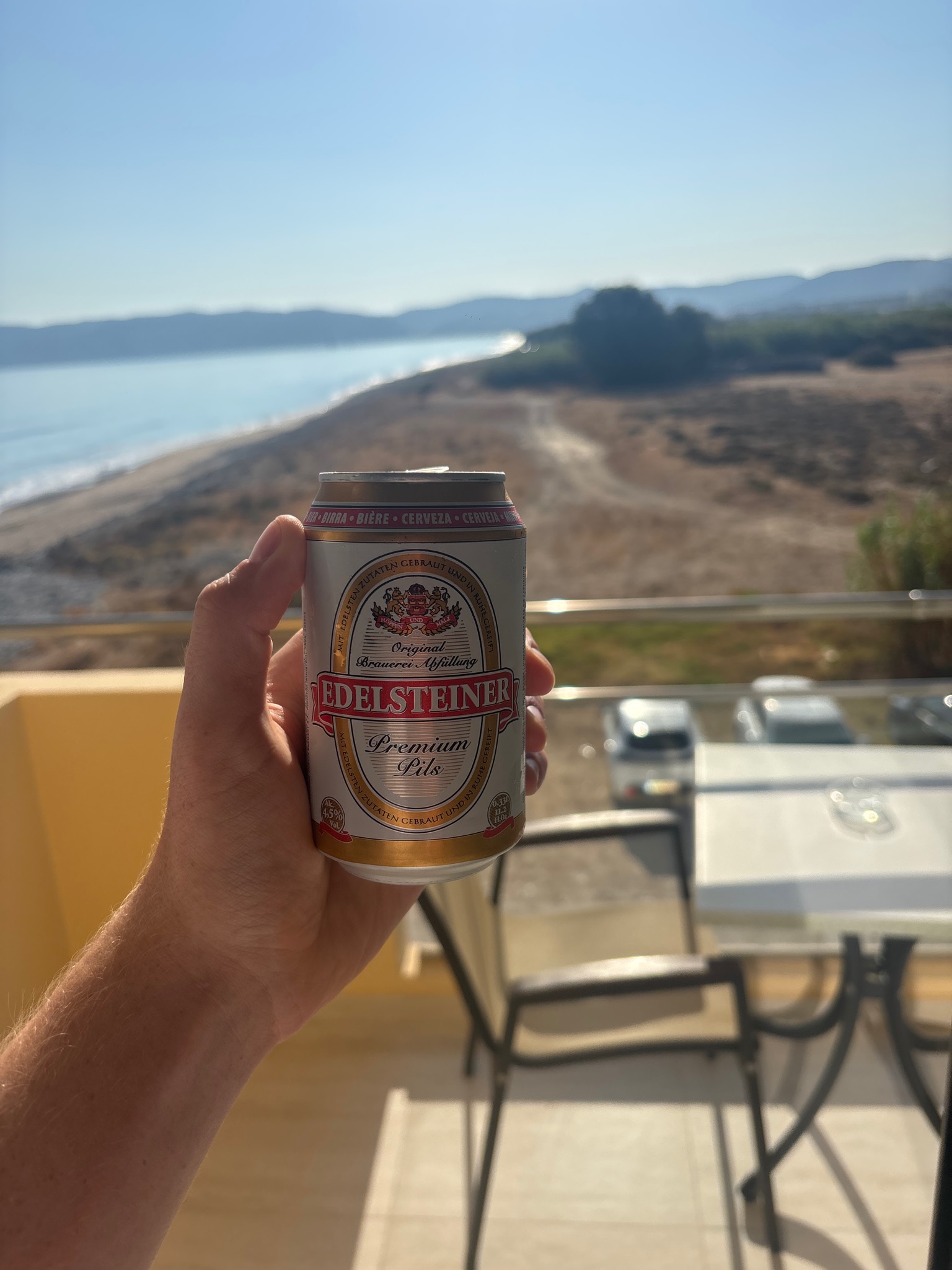 Edelsteiner Premium Pils, Greece