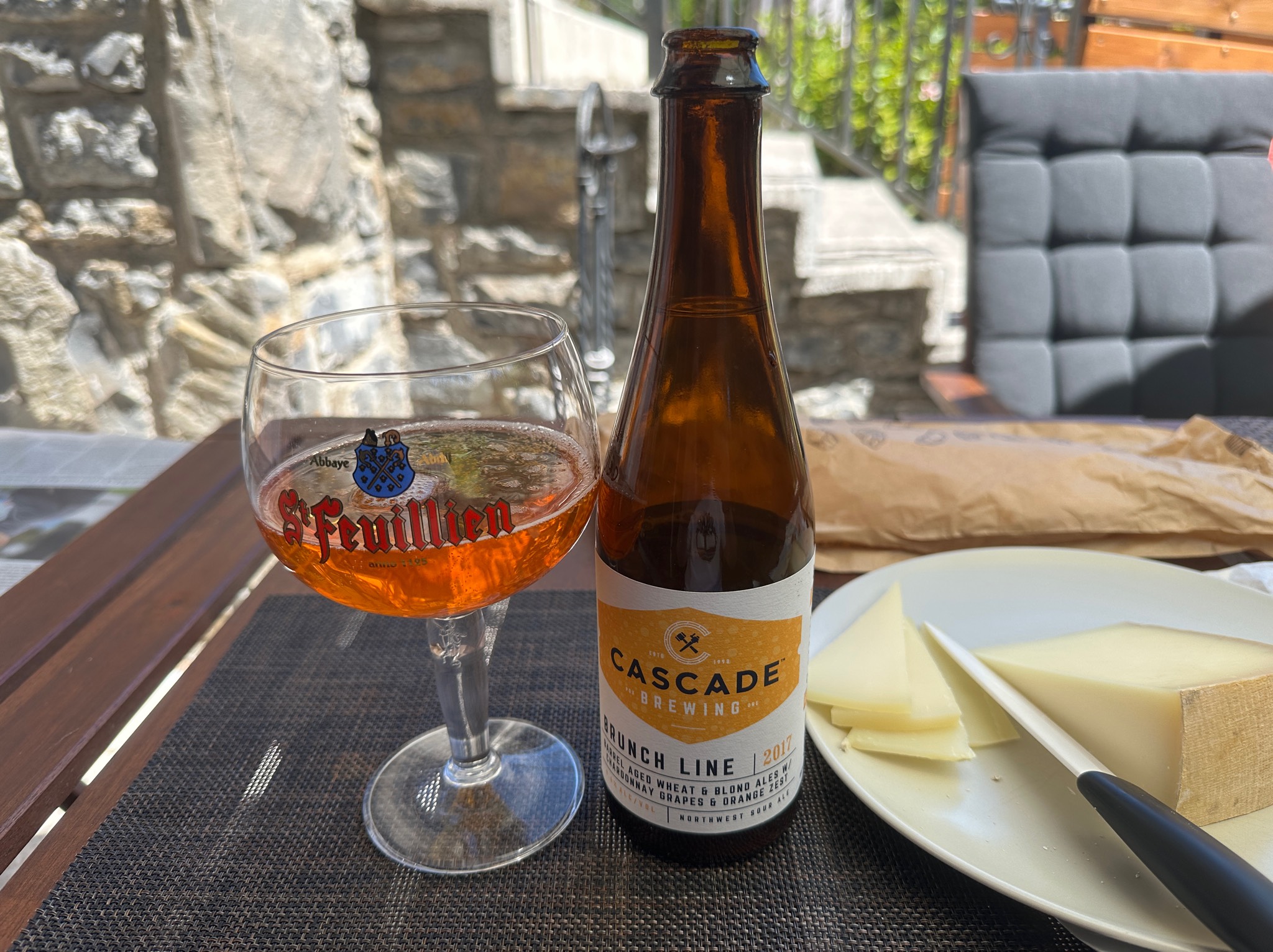 brunch line, Cascade Brewing