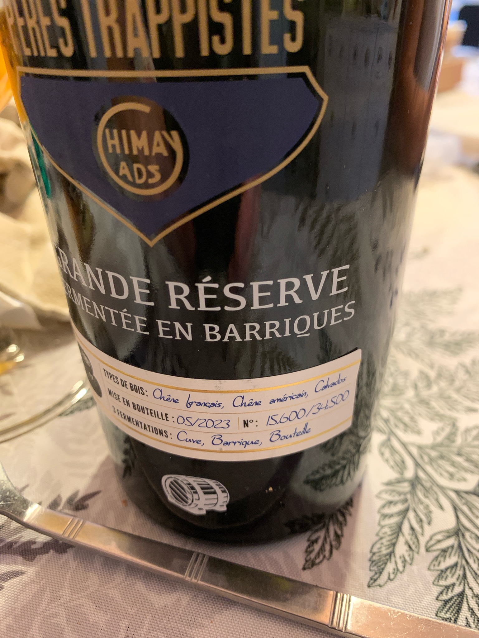 Chimay Grande Réserve Fermentée en Barriques - Chêne Français, Chêne Américain, Whisky (2022), Belgium