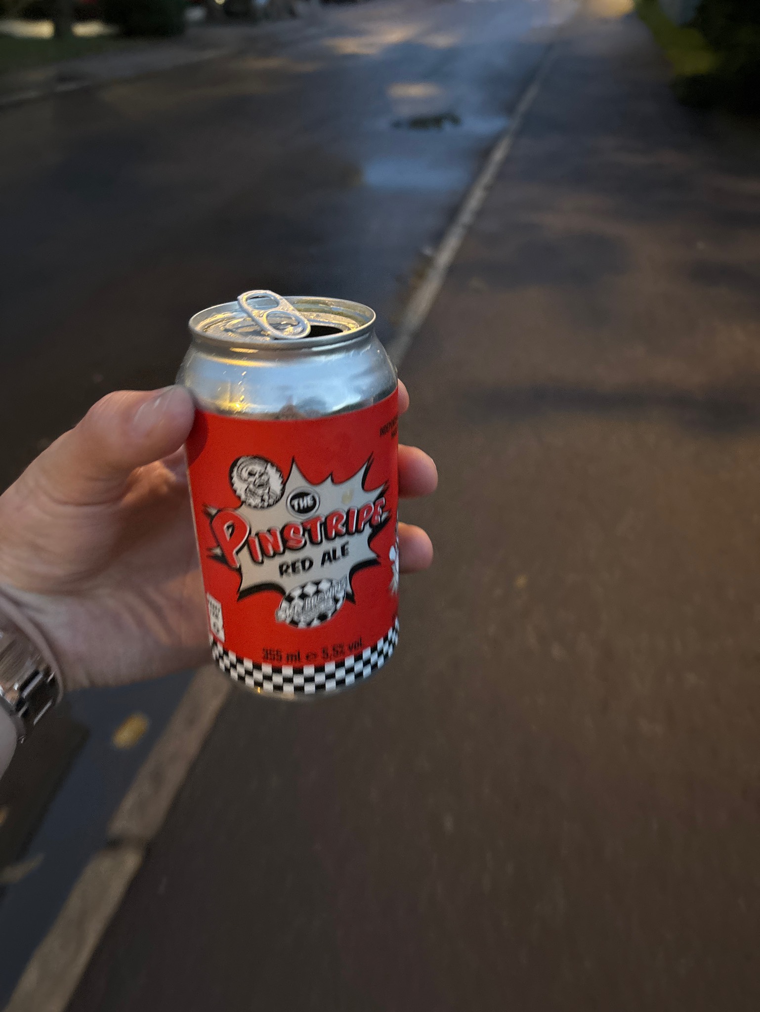 Pinstripe Red Ale, Skabrewing