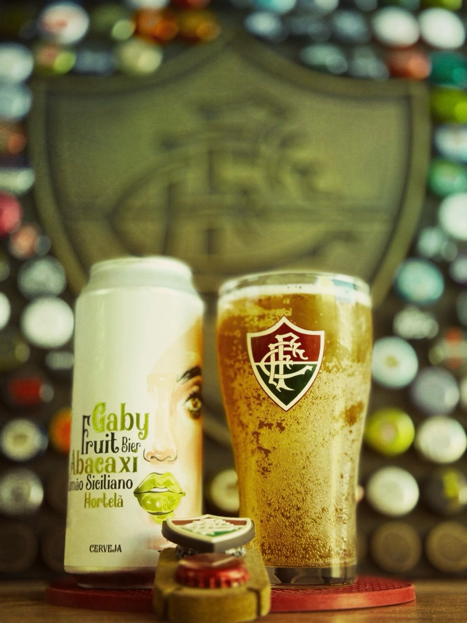 Gaby Fruit Bier Abacaxi Limão Siciliano Hortelã, Cervejaria Gabrielle
