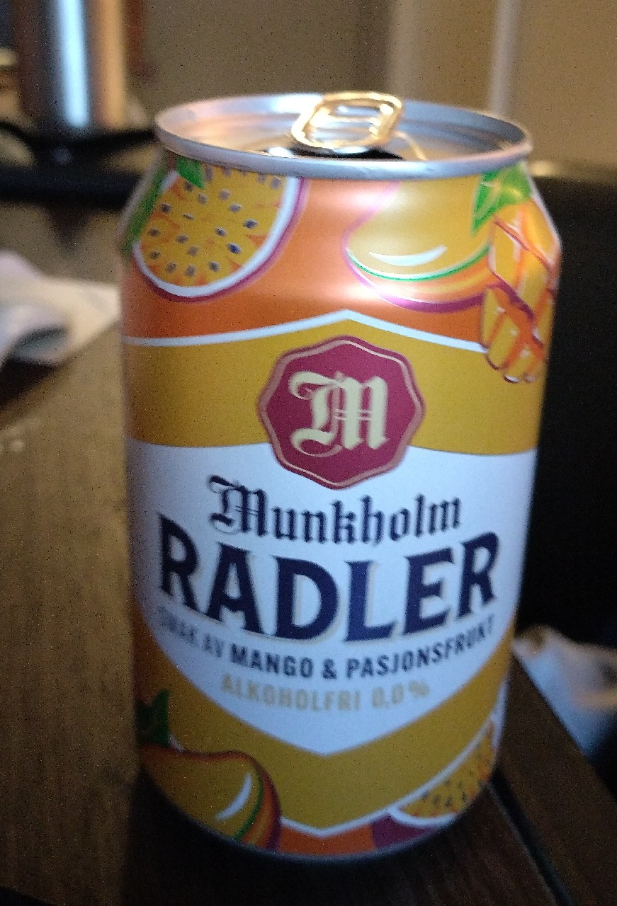 Munkholm Radler Mango & Pasjonsfrukt, Norway