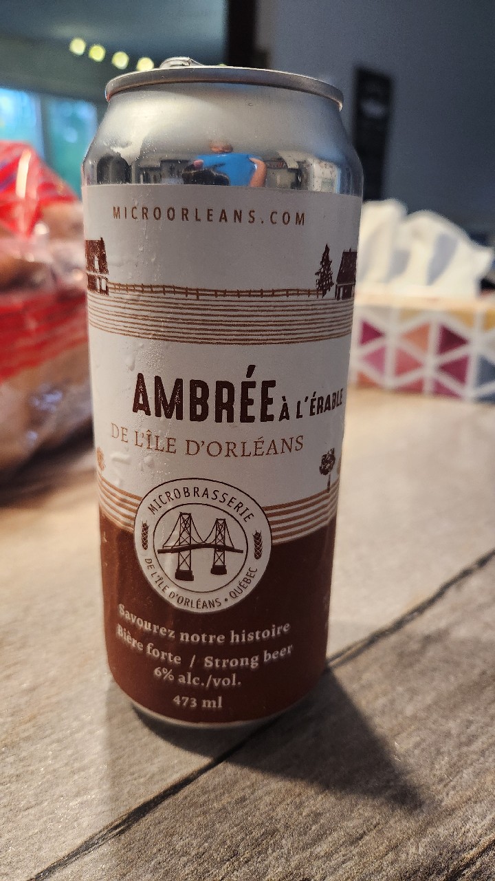 Ambrée À L'Érable De L'Île D'Orléans, Microbrasserie de L'Île d'Orléans (Brouwerij Haacht Brasserie)