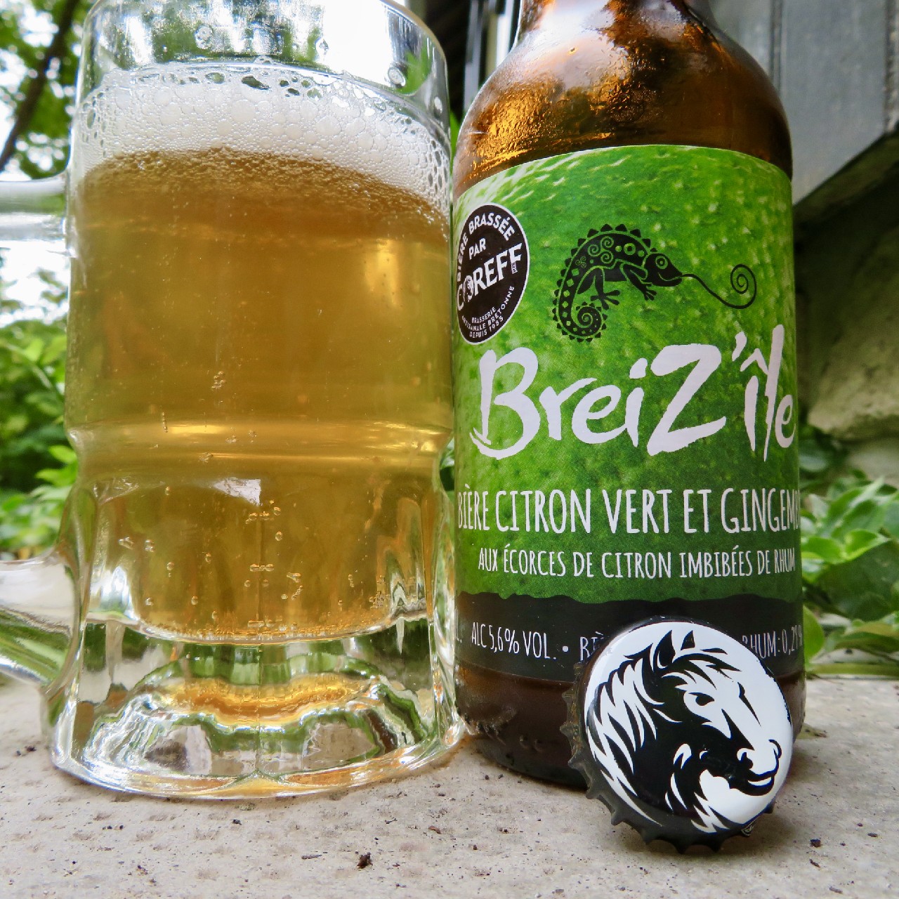 Breiz'île avec du Rhum Dedans: Citron Vert & Gingembre, Brasserie Coreff