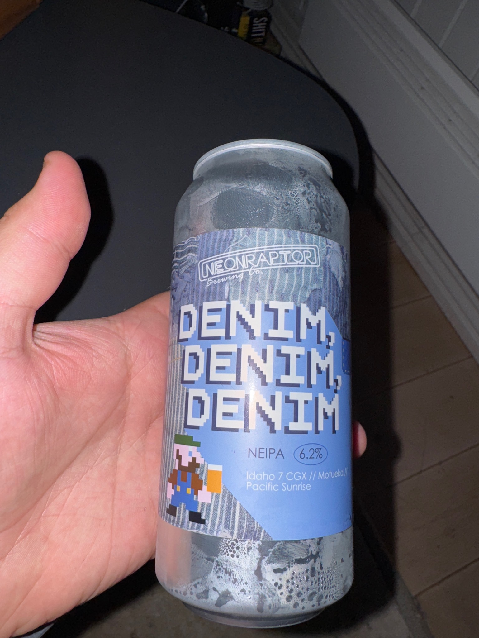 Denim, denim, denim, Neon Raptor Brewing Co.