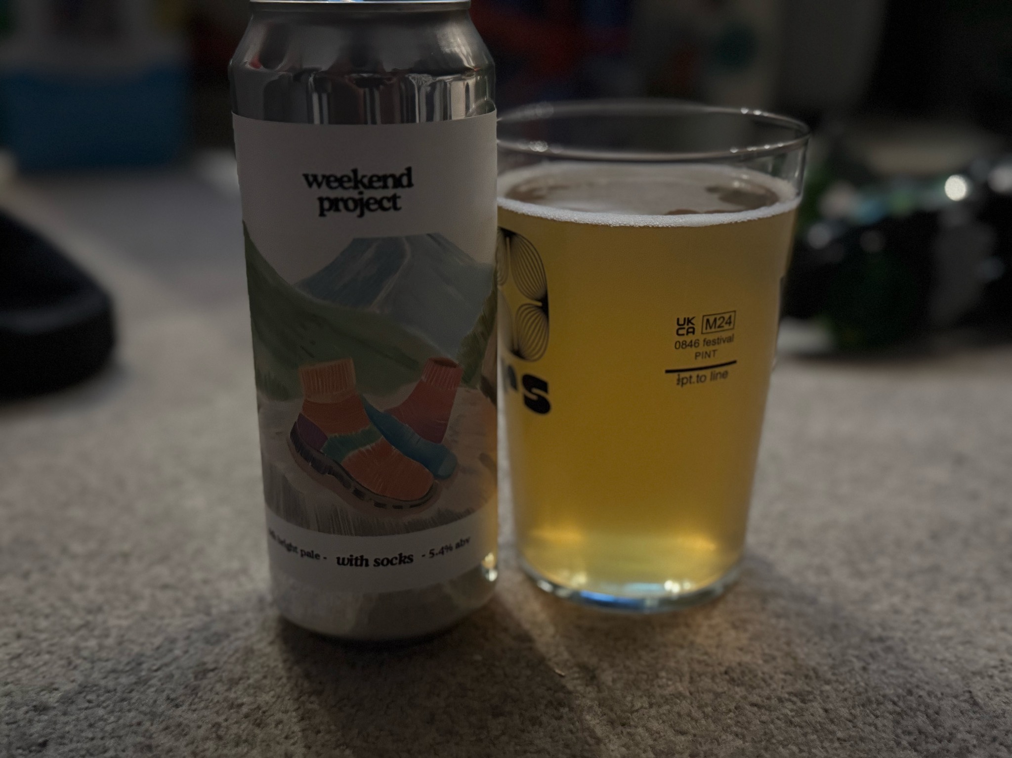 With socks, Weekend Project