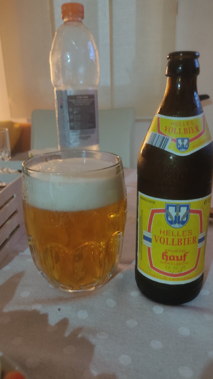 Vollbier helles, Brauerei Hauf Dinkelsbühl