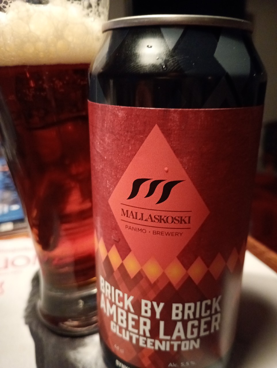Brick By Brick Amber Lager, Mallaskosken Panimo