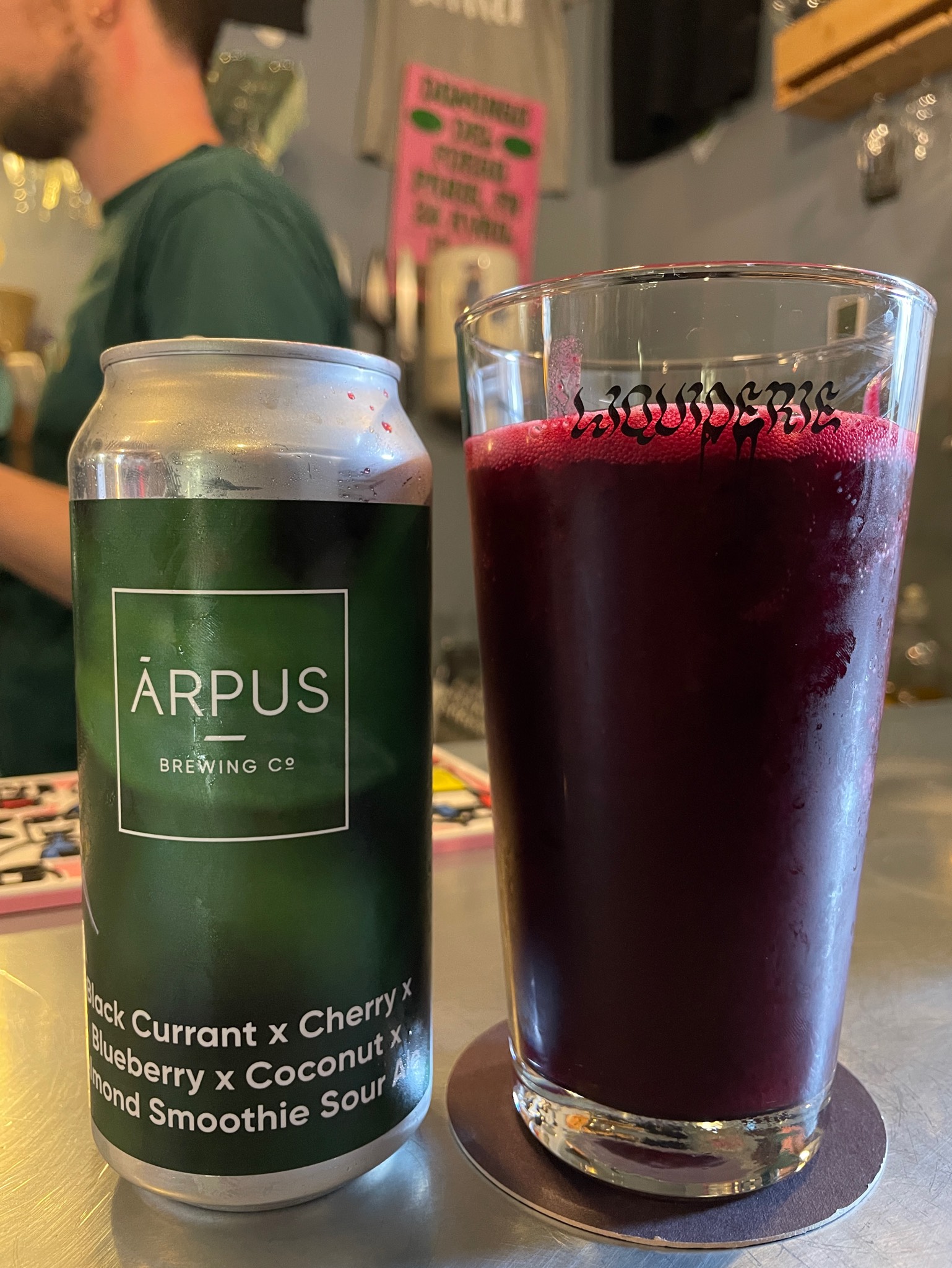 Black currant x cherry x blueberry x coconut x almond smoothie sour ale, Latvia