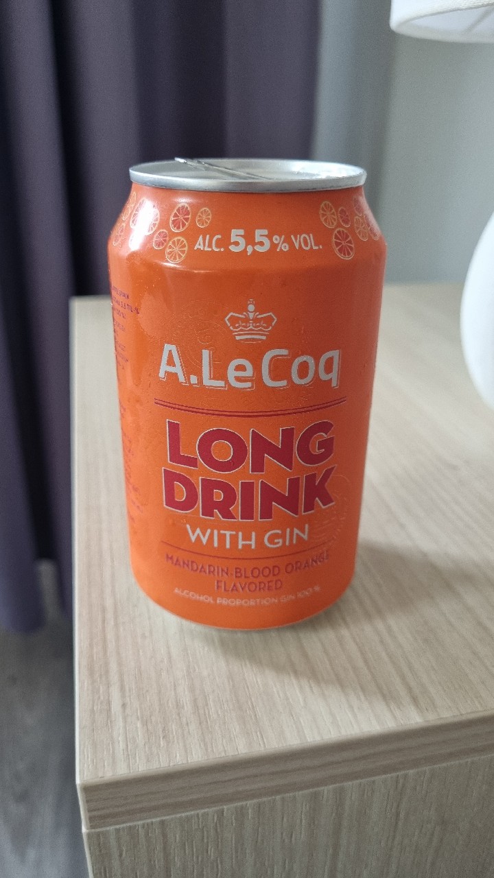 A. Le Coq GIN Mandarin-Blood Orange Long Drink, Estonia