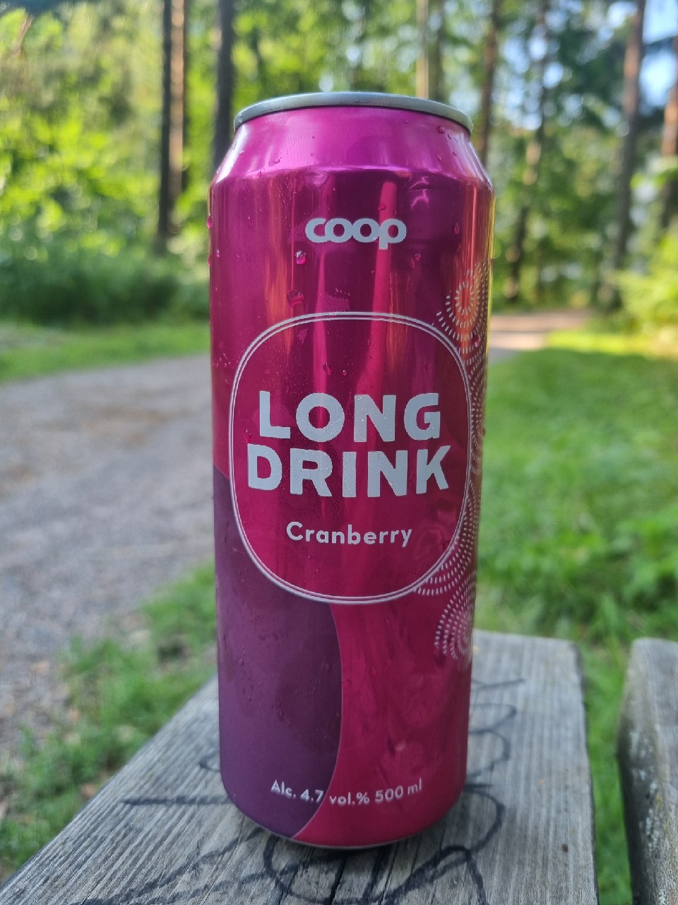 Coop Cranberry Long Drink, Finland