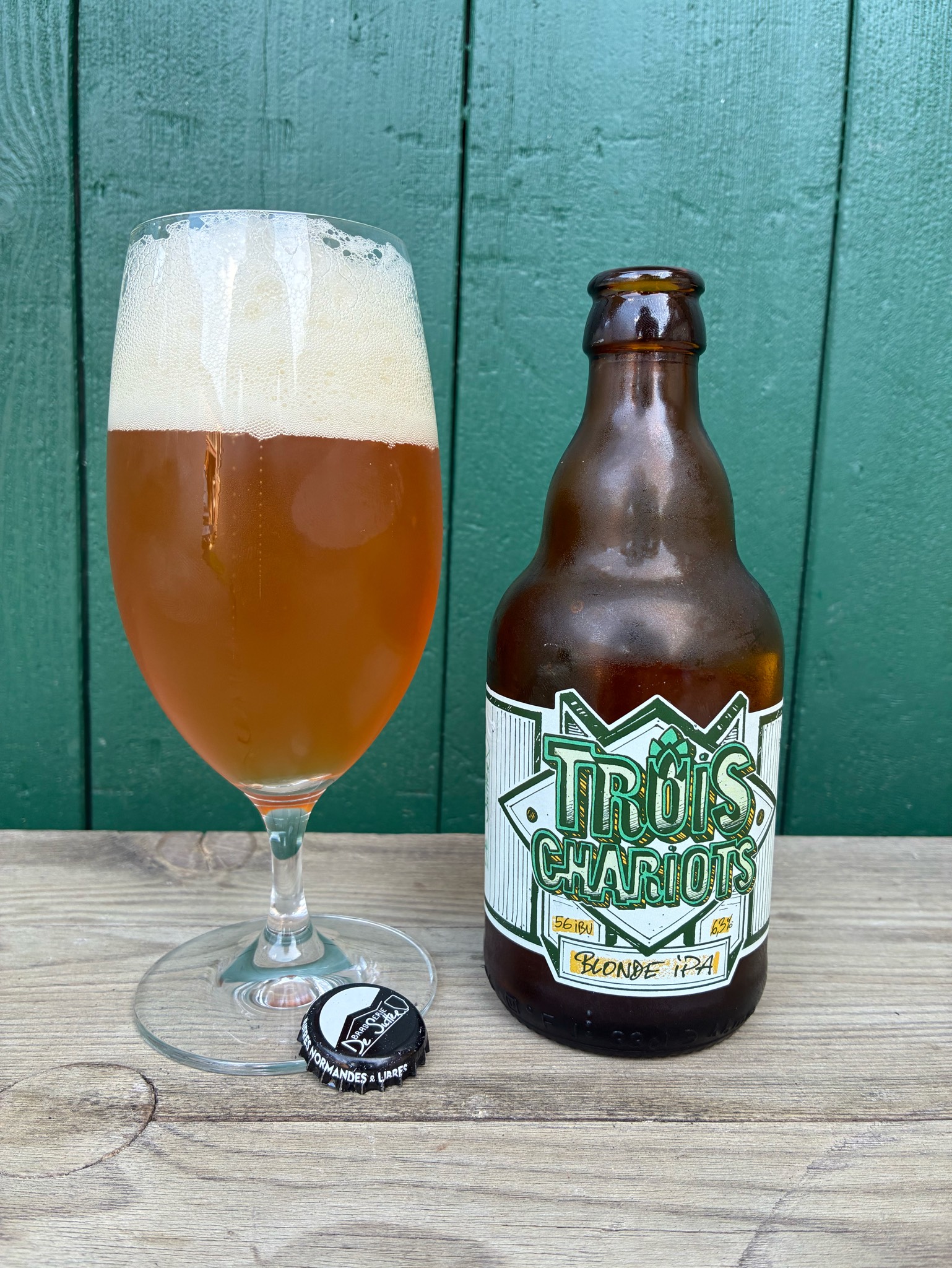 Trois Chariots Blonde IPA, Brasserie De Sutter