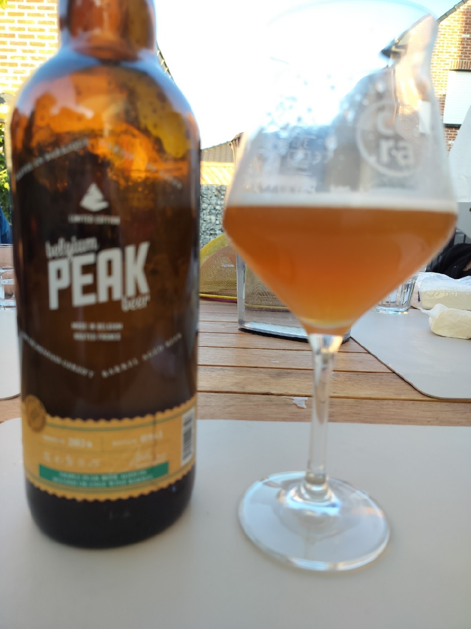 Triple Peak Beer Aged in Spanish Orange Wine Barrel, Belgium