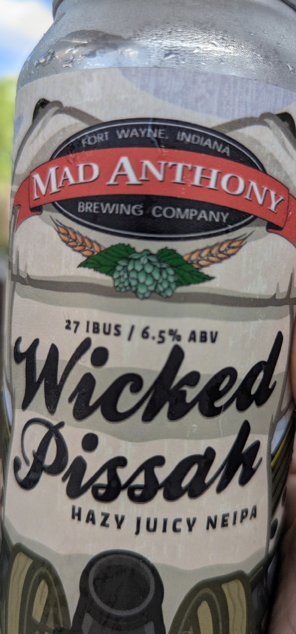 Wicked Pissah NE IPA, Mad Anthony Brewing Co