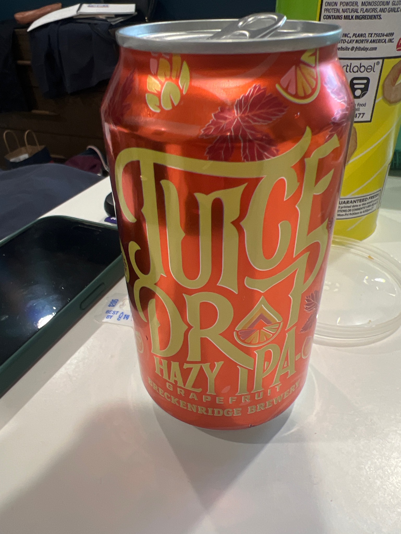 Juice Drop Hazy IPA Grapefruit, Breckenridge Brewery (AB InBev)