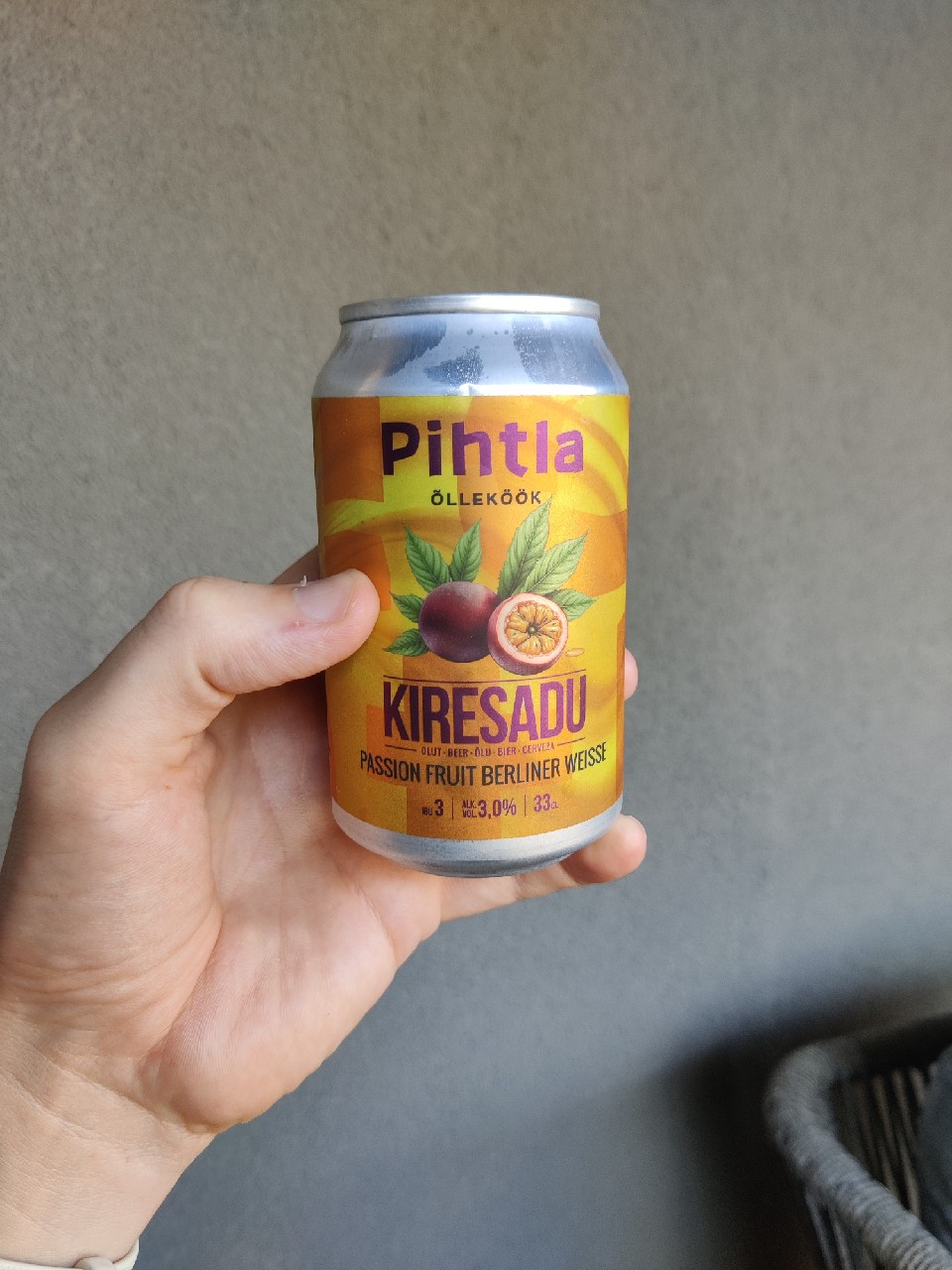 Kiresadu passion fruit berliner weisse, Estonia