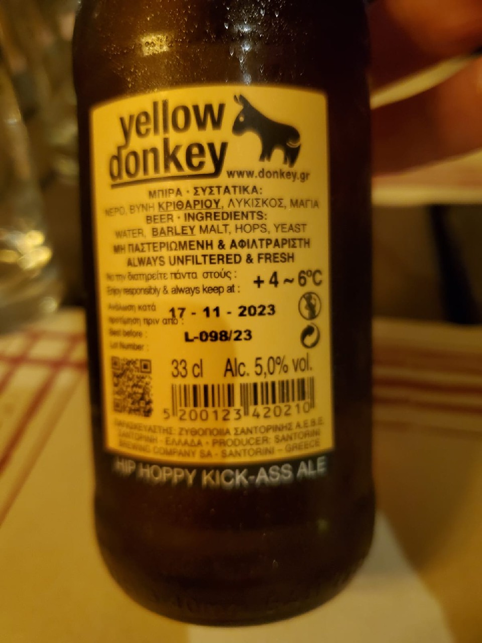 Yellow Donkey, Donkey Santorini Brewing Company