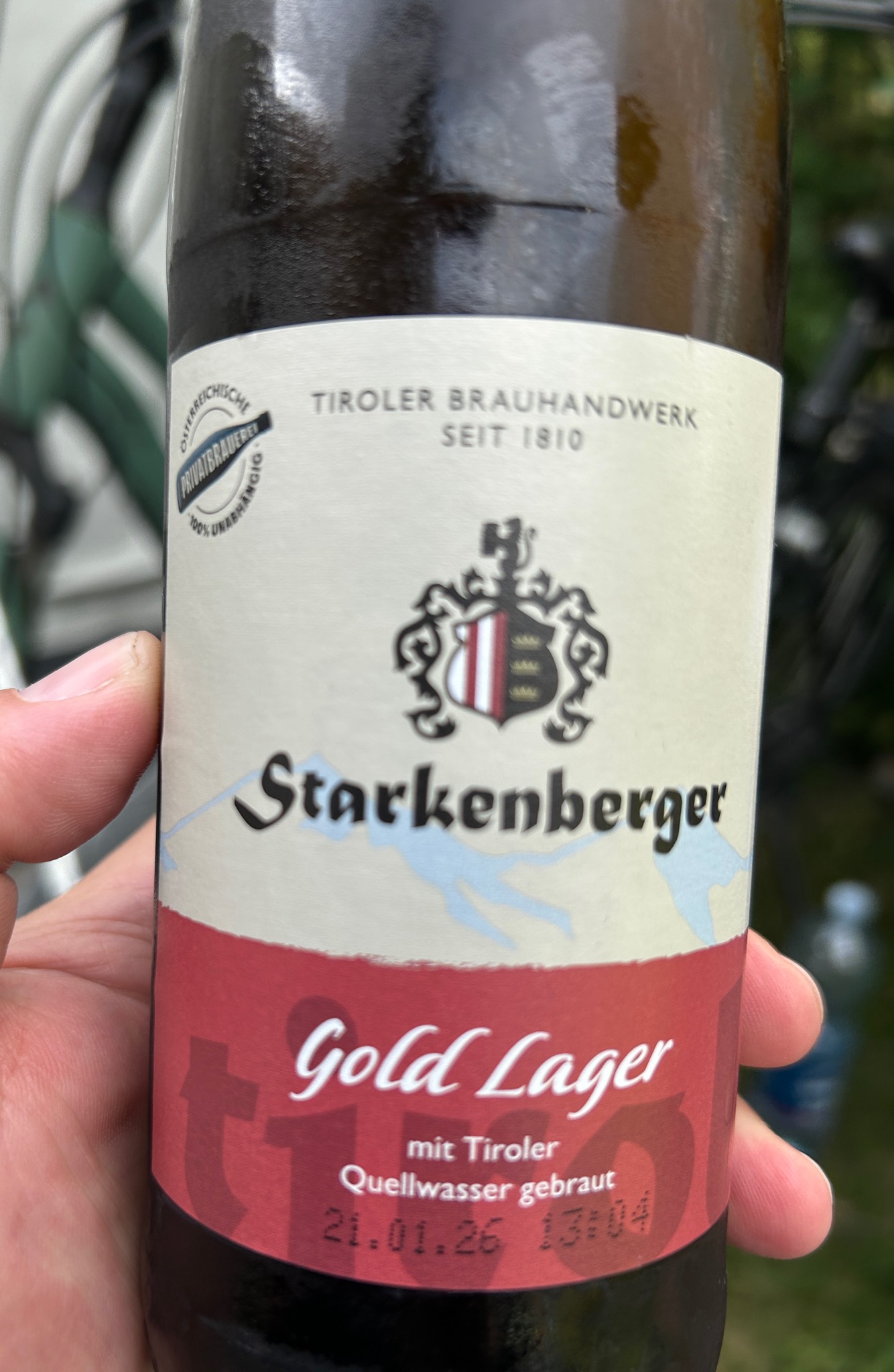 Starkenberger Gold Lager, Brauerei Schloss Starkenberg