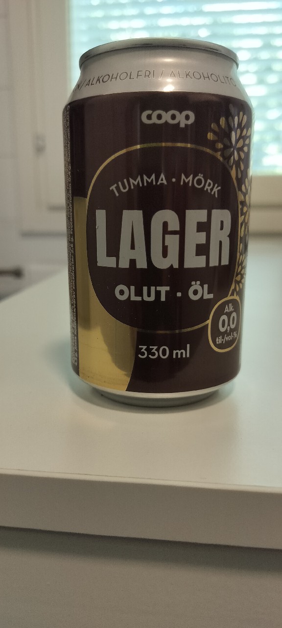 Coop Tumma Lager Alkoholiton Olut, Belgium